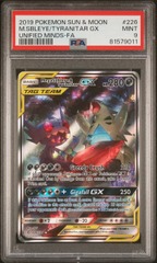 Mega Sableye & Tyranitar Tag Team GX - 226/236 - Full Art Ultra Rare - PSA 9